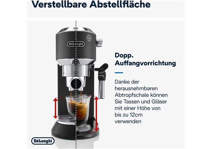 DE LONGHI EC 685.BK schwarz Dedica Style Espressomaschine Si