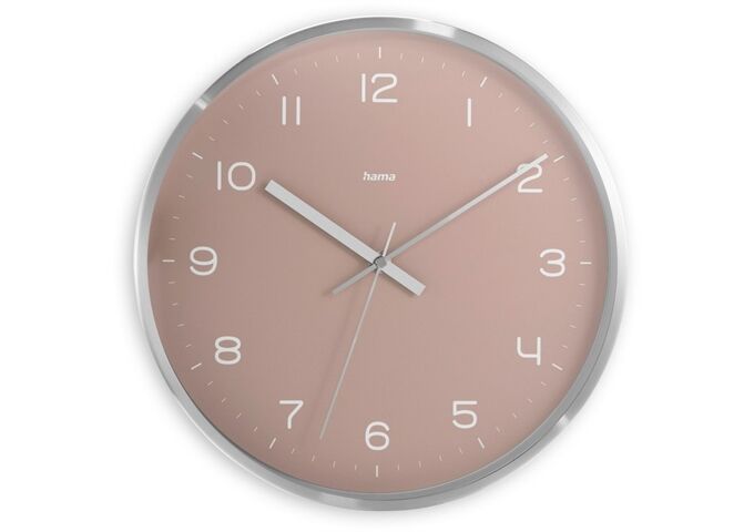 HAMA 185883 Funkwanduhr Fidschi ohne Ticken Durchmesser