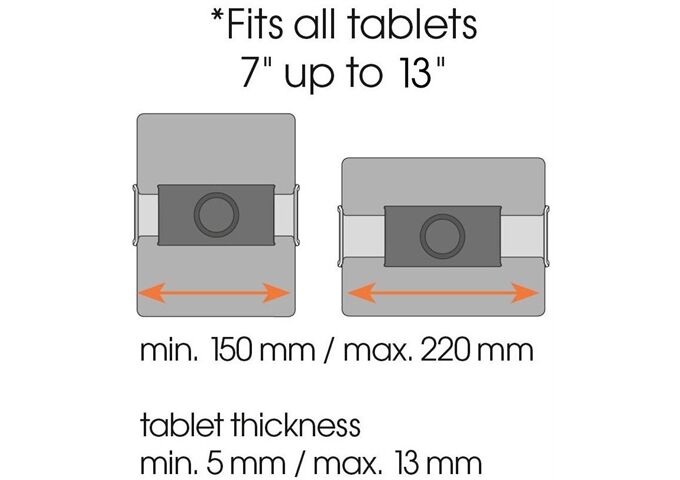 Vogels TMS 1020 Tablet Car Pack Tablet-Halter + RingO Kop