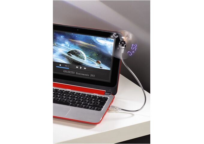 HAMA 12170 USB-Ventilator mit Temperaturanzeige