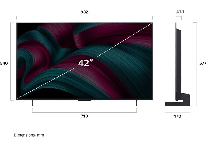LG OLED42C58LA.AEU OLED-TV UHD Multituner Smart PVR a