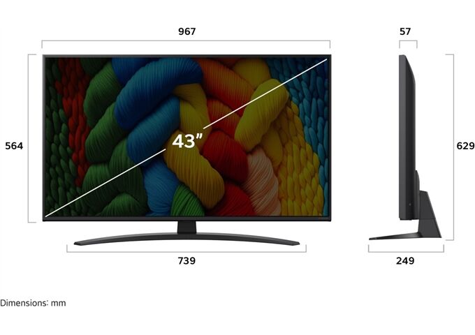 LG 43NANO81A6A.AEU NanoCell LED-TV UHD Multituner Sma