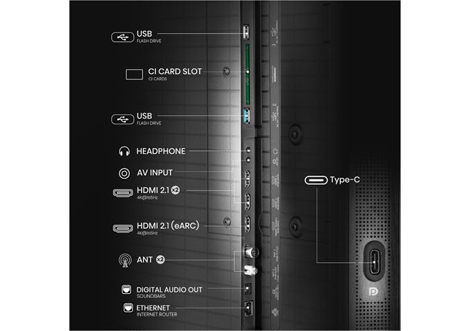 Hisense 75U8Q sw LED-TV Mini LED ULED UHD Multituner BT Sm