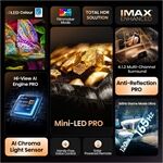 Hisense 75U8Q sw LED-TV Mini LED ULED UHD Multituner BT Sm