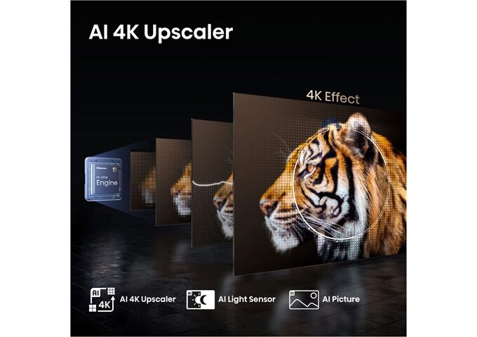 Hisense 65E77Q Pro sw QLED-TV UHD Multituner Smart Dolby V