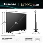 Hisense 65E77Q Pro sw QLED-TV UHD Multituner Smart Dolby V