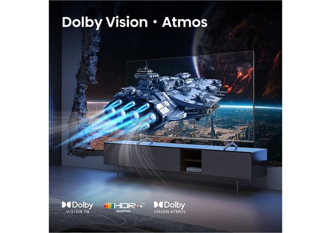 Hisense 55E77Q Pro sw QLED-TV UHD Multituner Smart Dolby V