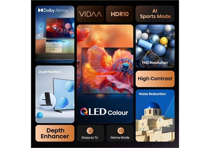 Hisense 40A5Q LED-TV FHD QLED Multituner Smart