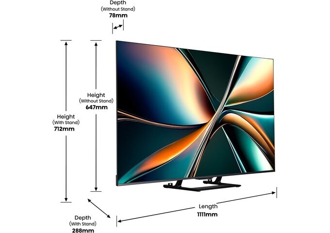 Hisense 50U7Q sw LED-TV Mini LED UHD Multituner BT Smart D