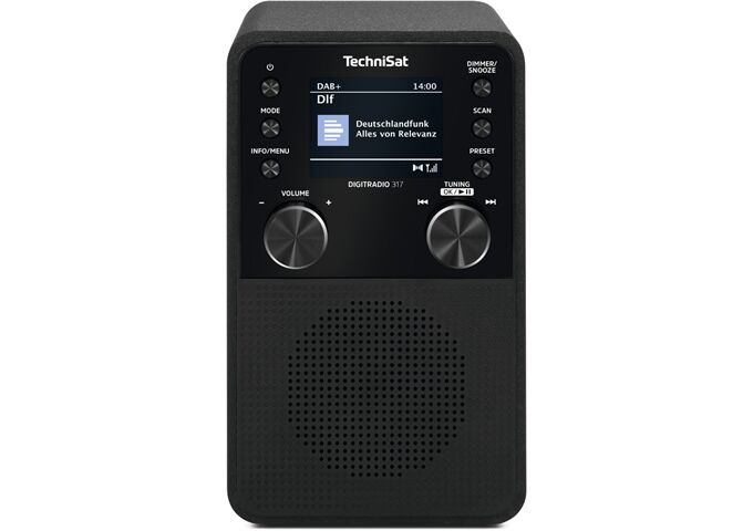 TechniSat DigitRadio 317 sw DAB+/UKW Bluetooth TFT-Farbdispl