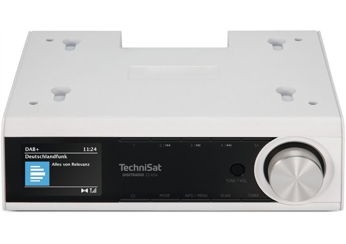 TechniSat DigitRadio 23 ASA ws DAB+/UKW Küchenunterbauradio