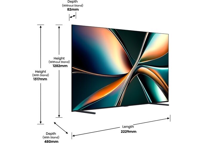 Hisense 100U7Q sw LED-TV Mini LED UHD Multituner BT Smart