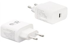 E+P AC 221 ws 1-Port USB Ladegerät max. 45W Euro-Steck