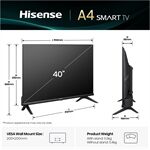 Hisense 40A4Q sw LED-TV FHD Multituner Smart USB HDMI