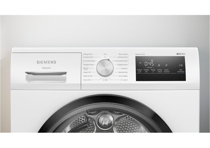 Siemens WT45HVG3 Wärmepumpentrockner E 8kg autoDry EasyCle