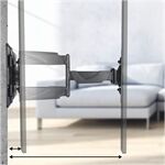 HAMA 220827 TV-Wandhalterung sw 122cm (48 )auszieh-/nei