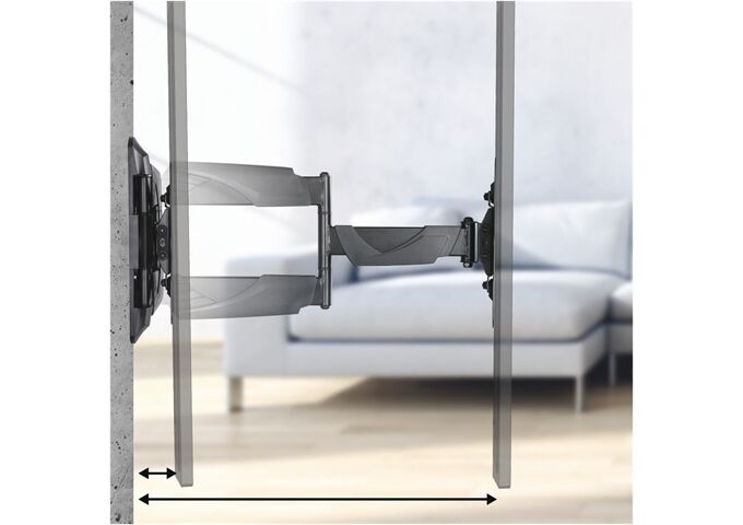 HAMA 220827 TV-Wandhalterung sw 122cm (48 )auszieh-/nei
