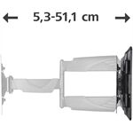 HAMA 220827 TV-Wandhalterung sw 122cm (48 )auszieh-/nei