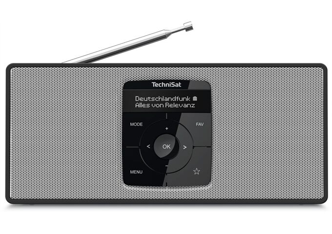 TechniSat DigitRadio 2 S sw/ws DAB+/UKW-Radio mit Bluetooth