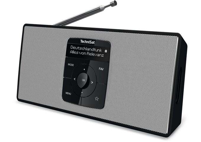 TechniSat DigitRadio 2 S sw/ws DAB+/UKW-Radio mit Bluetooth