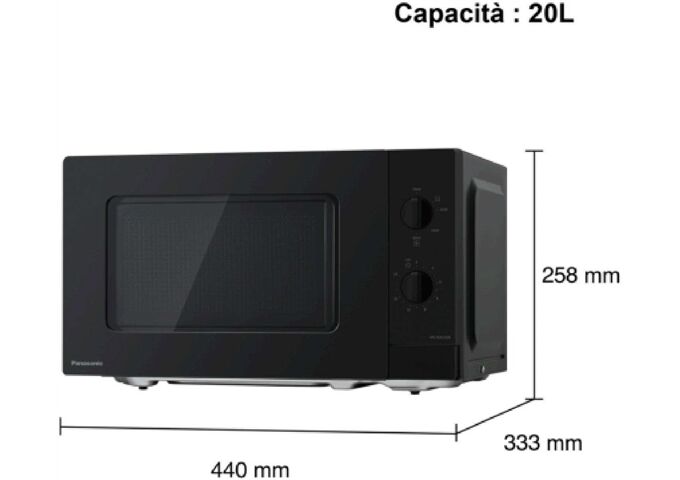 Panasonic NN-SM22QBEPG sw Mikrowelle 800W 20l Drehteller