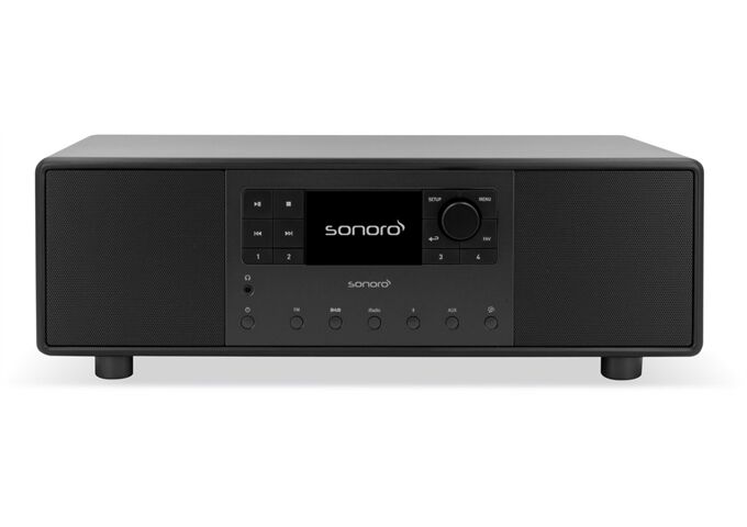 Sonoro Primus sw(matt)-sw 2-Wege All-In-One-Musiksystem S