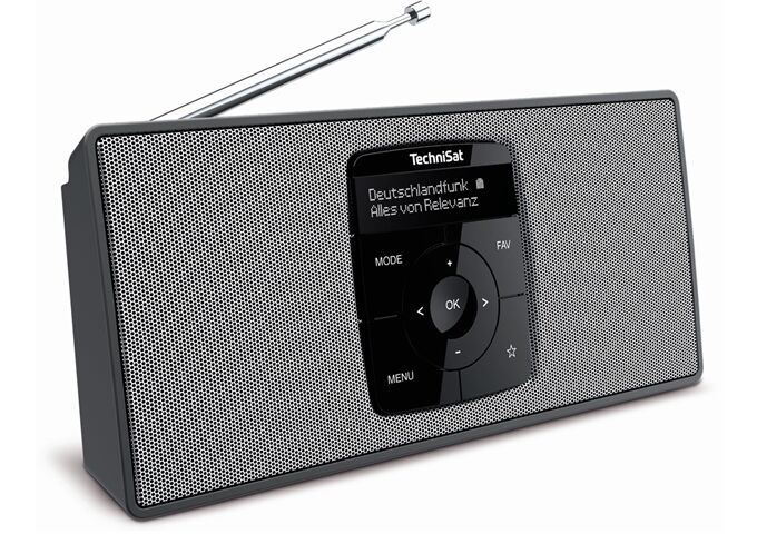 TechniSat DigitRadio 2 S sw/si DAB+/UKW-Radio mit Bluetooth