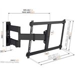 Vogels TVM3845 sw Full Motion Wandhalt. large XL 55 -100