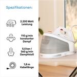 Braun IS 1511 WH ws/gr CareStyle 1 Pro Dampfbügelstation