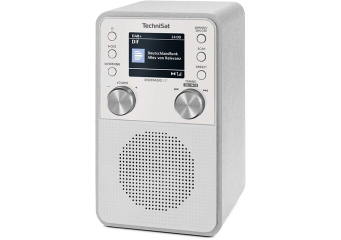 TechniSat DigitRadio 317 ws DAB+/UKW Bluetooth TFT-Farbdispl