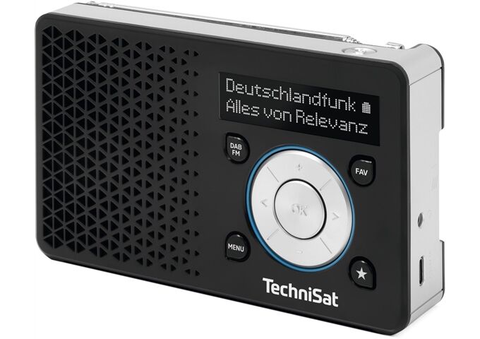 TechniSat DigitRadio 1 A ASA sw/si DAB+/UKW-Radio wechselbar