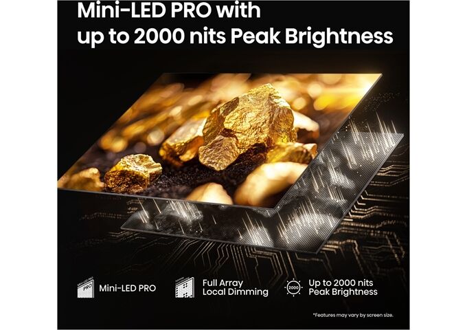 Hisense 85U7Q Pro sw LED-TV Mini LED UHD Multituner BT Sma