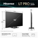 Hisense 55U7Q Pro sw LED-TV Mini LED UHD Multituner BT Sma