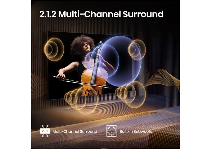 Hisense 55U7Q Pro sw LED-TV Mini LED UHD Multituner BT Sma