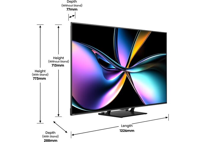Hisense 55U7Q Pro sw LED-TV Mini LED UHD Multituner BT Sma