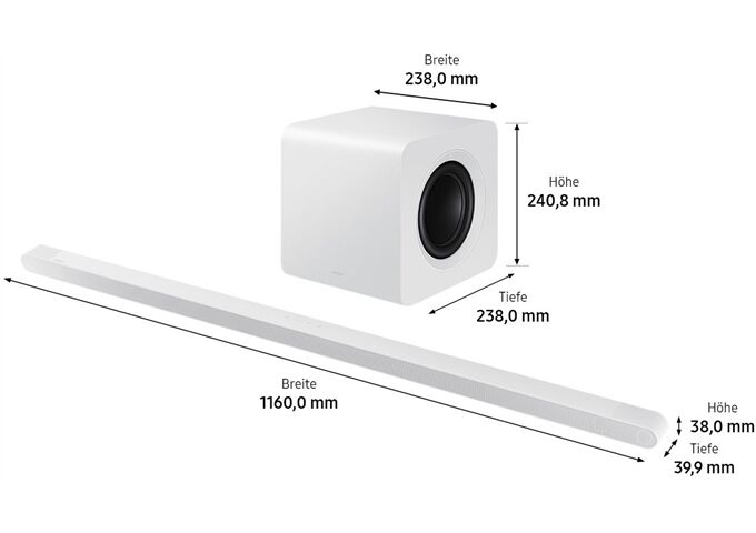 Samsung HW-S811 GD weiss Soundbar 3.1.2 Kanal 330W