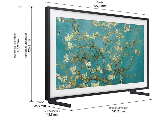 Samsung GQ32LS03CBUXZG sw LED-TV FHD The Frame Q HDR ArtMo