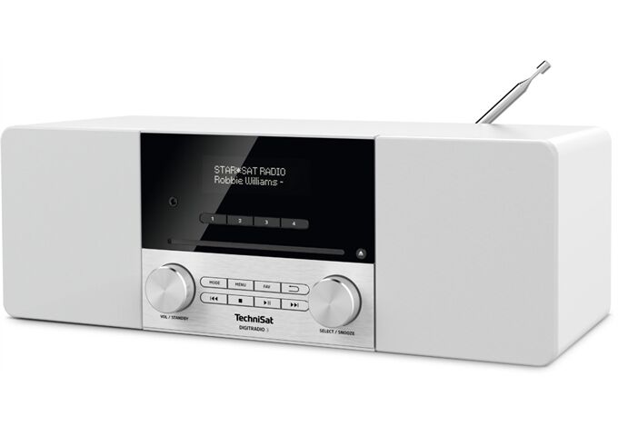 TechniSat DigitRadio 3 ws DAB+/UKW mit CD-Player und Bluetoo