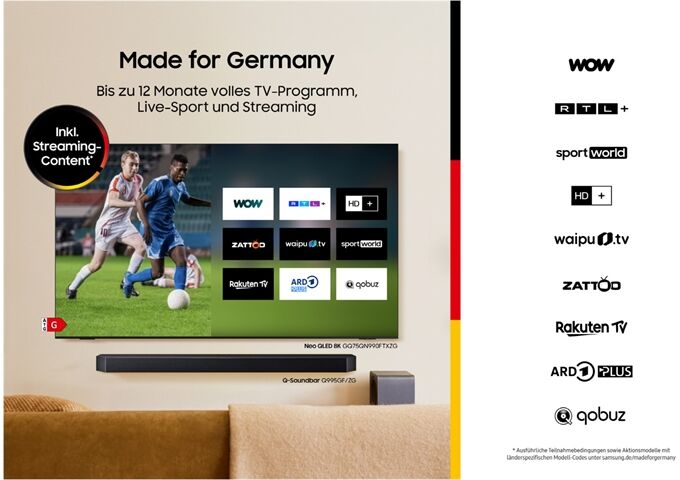 Samsung HW-Q935GF/ZG 9.1.4 Kanal Soundsystem Dolby Atmos