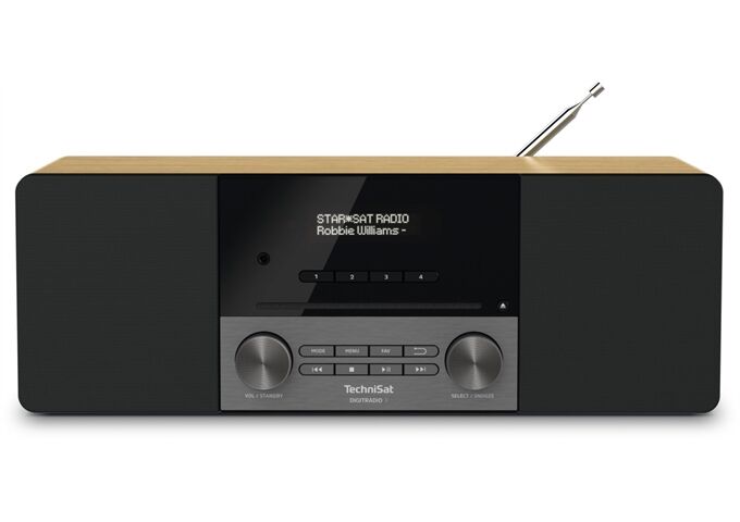 TechniSat DigitRadio 3 Eiche DAB+/UKW mit CD-Player und Blue