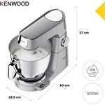 Kenwood KVL85.594SI Titanium Chef Baker XL silber Küchenma Kenwood KVL85.594SI Titanium Chef Baker XL silber Küchenma