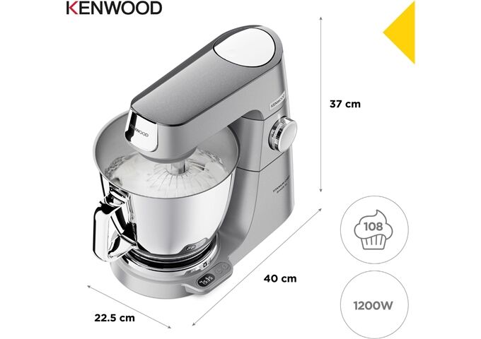 Kenwood KVL85.594SI Titanium Chef Baker XL silber Küchenma