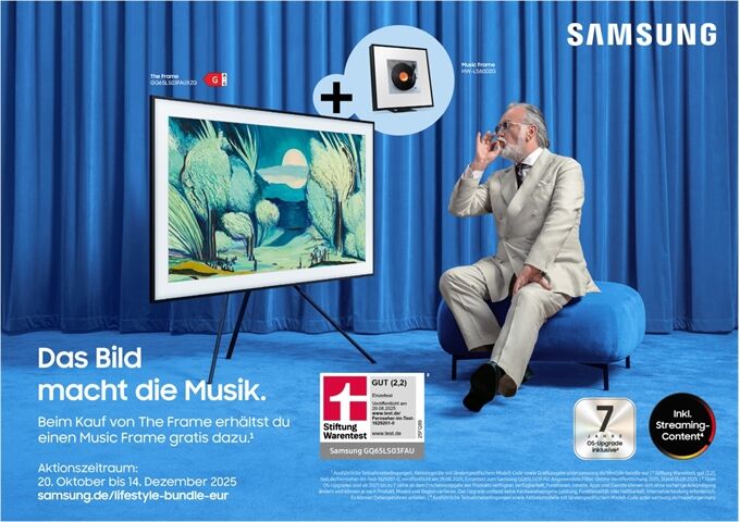 Samsung GQ65LS03FAUXZG Lifestyle LED-TV 4K UHD The Frame