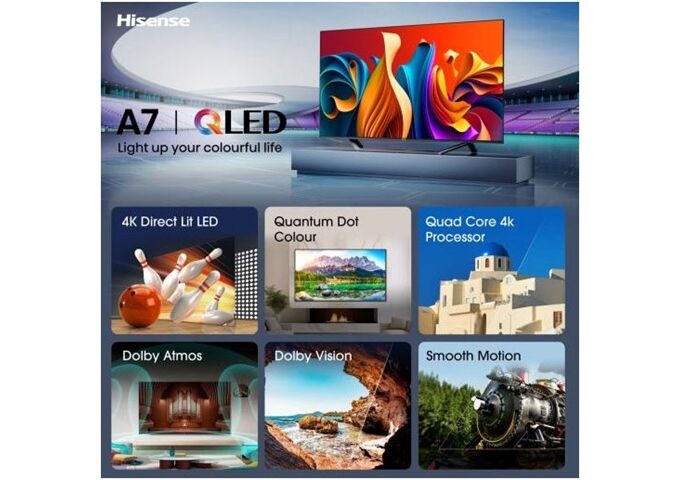 Hisense 43A79NQ sw QLED-TV UHD Multituner BT Smart Dolby V