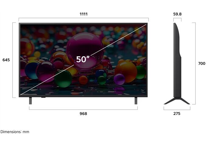 LG 50UA74006LB.AEU LED-TV UHD 4K Triple Tuner SMART