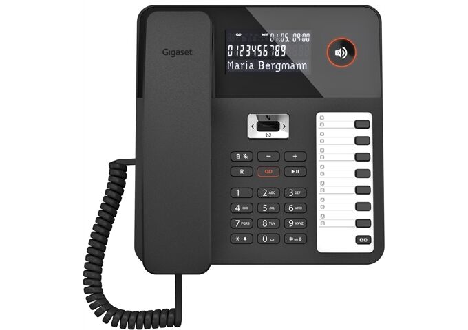 Gigaset DESK 800A schwarz Tisch- und Wandtelefon schnurgeb