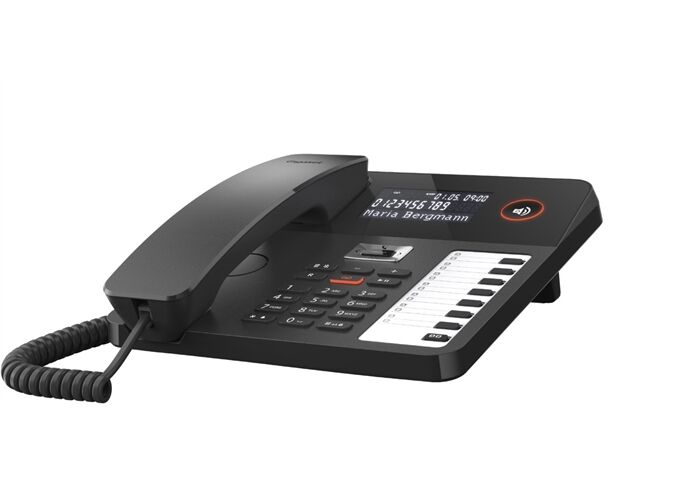 Gigaset DESK 800A schwarz Tisch- und Wandtelefon schnurgeb