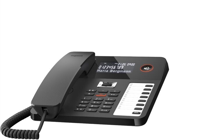 Gigaset DESK 800A schwarz Tisch- und Wandtelefon schnurgeb