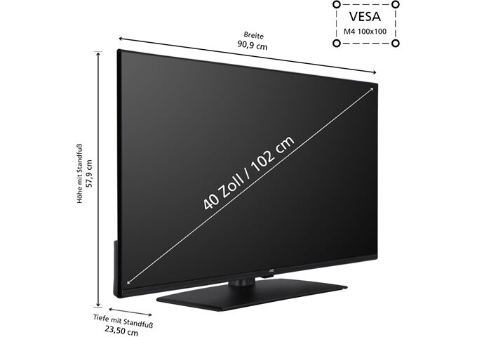 JVC LT-40VF4455 LED-TV FHD non Smart Multituner Mittel