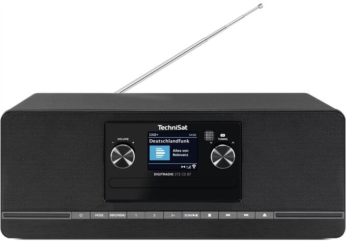 TechniSat DigitRadio 372 CD BT sw DAB+/UKW Radio mit CD-Play